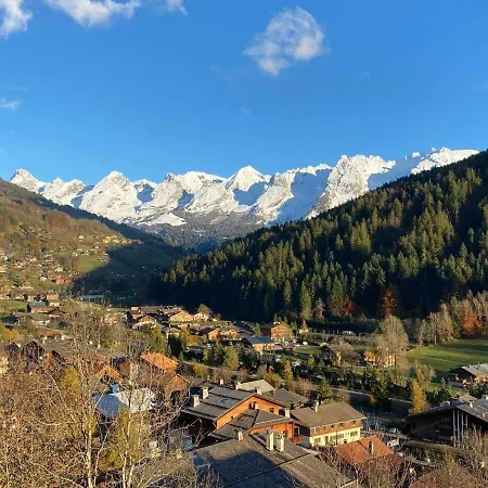 Apartment Charmant T2 Mezzanine Avec Balcon, Parking, Wifi Au Grand-bornand - Fr-1-241-186